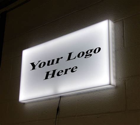 custom light box signs